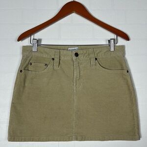 No Boundaries Y2K Tan Corduroy Mini Skirt Size 7